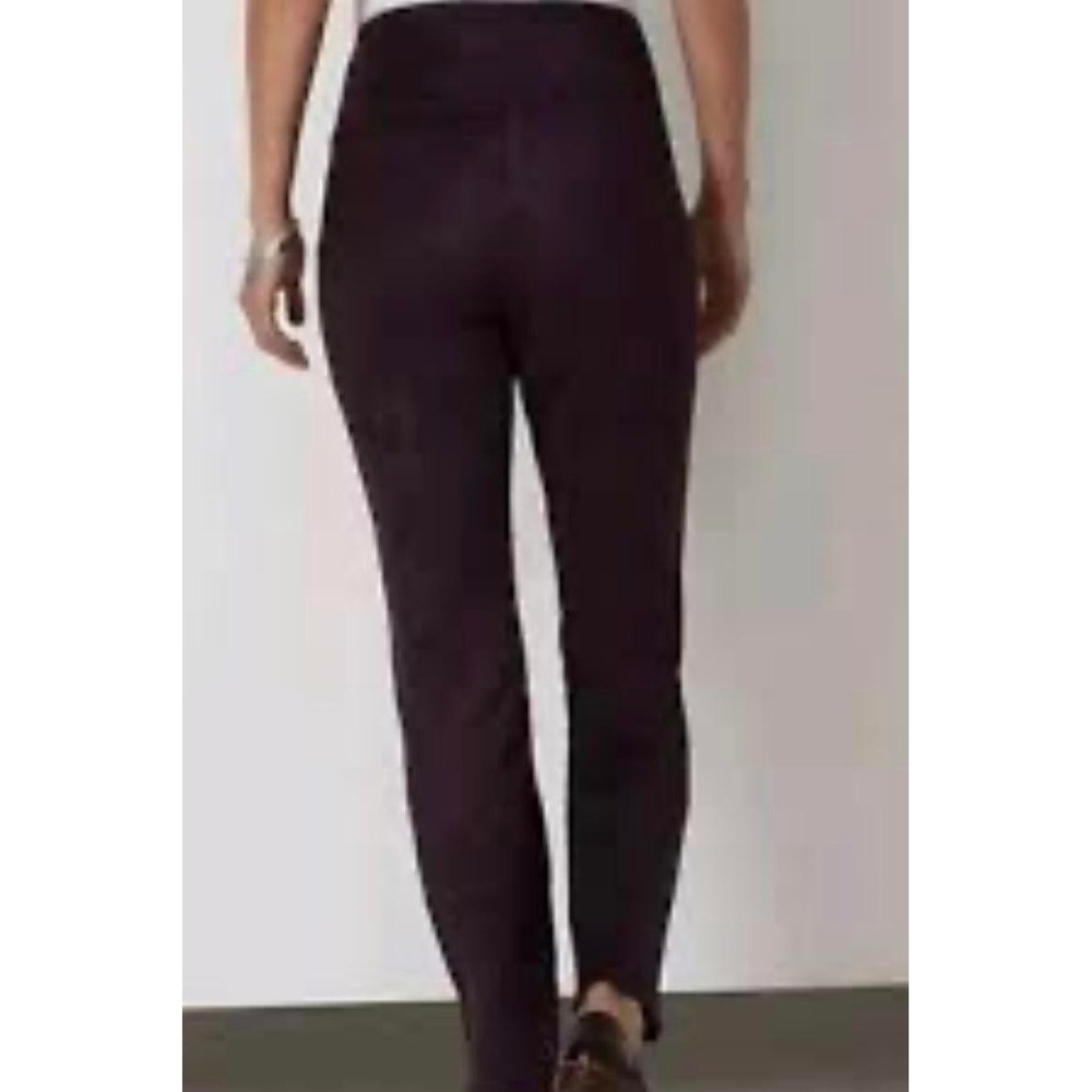 J. Jill Wearever Purple Faux Suede Center Seam Leggings Small
